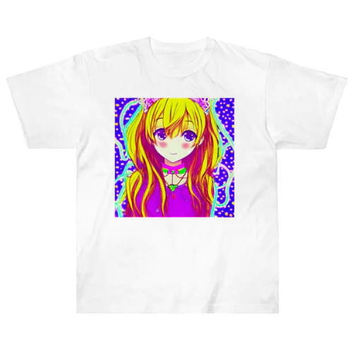 金髪優しげ★きゅぴきゅぴガール Heavyweight T-Shirt