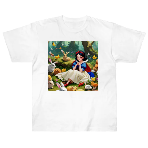 森の白雪姫 ヘビーウェイトTシャツ