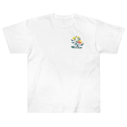 RetrowaveFlower-ベニバナ- Heavyweight T-Shirt