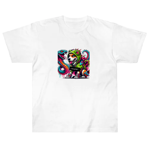 グラフティ 犬✖️蛇 ヘビーウェイトTシャツ