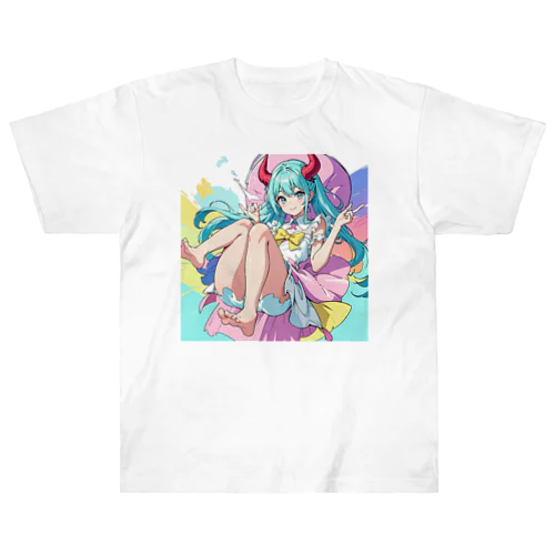 魔法悪魔少女 ヘビーウェイトTシャツ