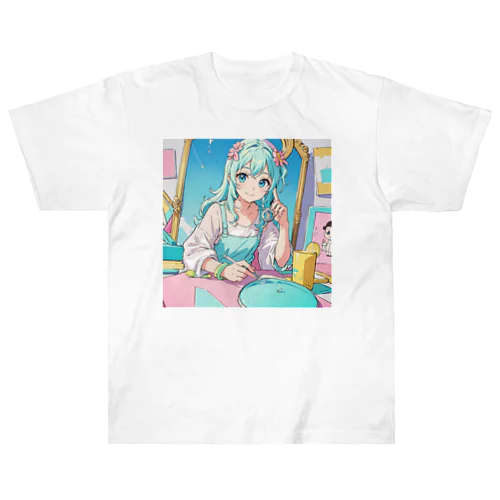 魔法アクセサリー少女 ヘビーウェイトTシャツ