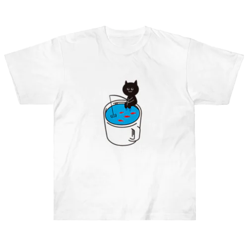 つりねこ ヘビーウェイトTシャツ