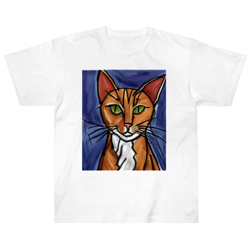 猫らしい猫 Heavyweight T-Shirt