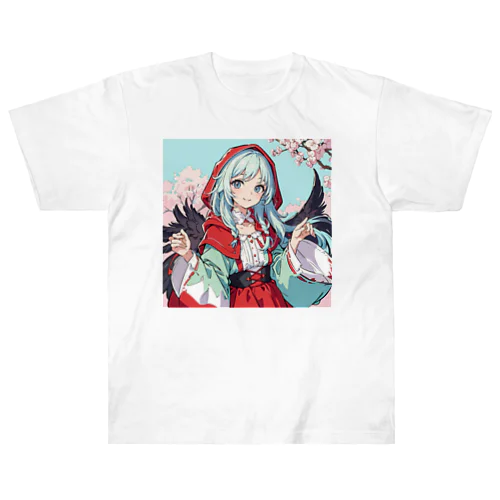 魔法赤ずきん少女 ヘビーウェイトTシャツ