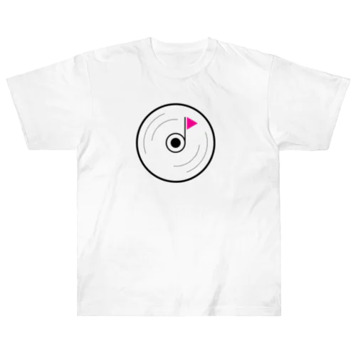 音符CD(ピンク) Heavyweight T-Shirt