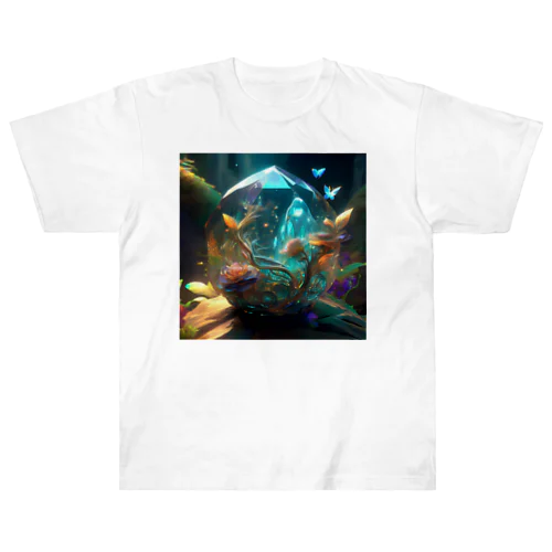 幻想世界_水晶 Heavyweight T-Shirt