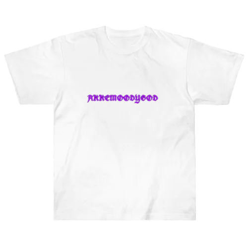 AKKEMOODYGOD (Name Logo) 3 ヘビーウェイトTシャツ