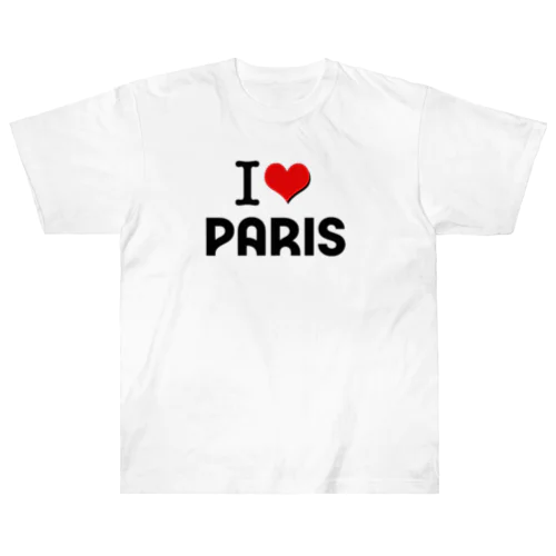 I LOVE　PARIS　PARIS2024　パリ ヘビーウェイトTシャツ