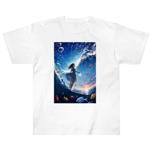 幻想的な女の子 Heavyweight T-Shirt