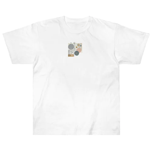 「パステルジオメトリック・デザイン」 Heavyweight T-Shirt