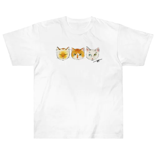 にゃんトリオ3 ヘビーウェイトTシャツ