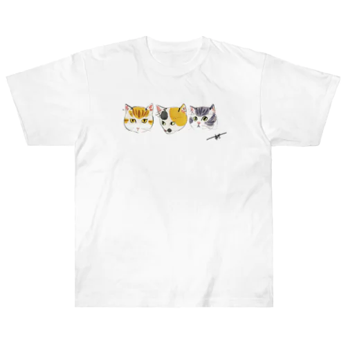 にゃんトリオ4 ヘビーウェイトTシャツ