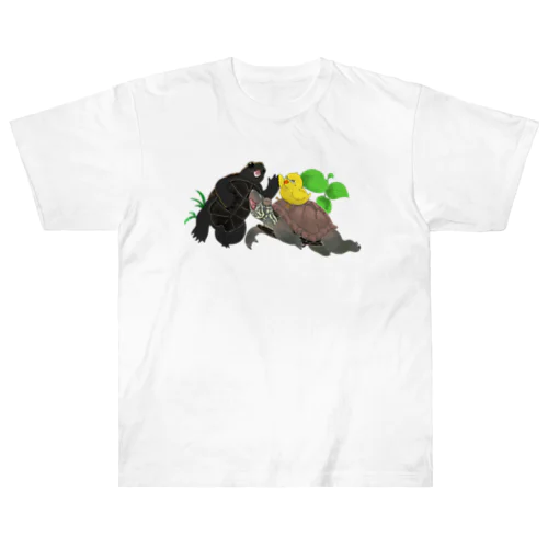 水の中へご案内　イシガメ　クサガメ Heavyweight T-Shirt