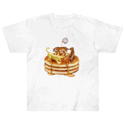 虎とバターとホットケーキ Heavyweight T-Shirt