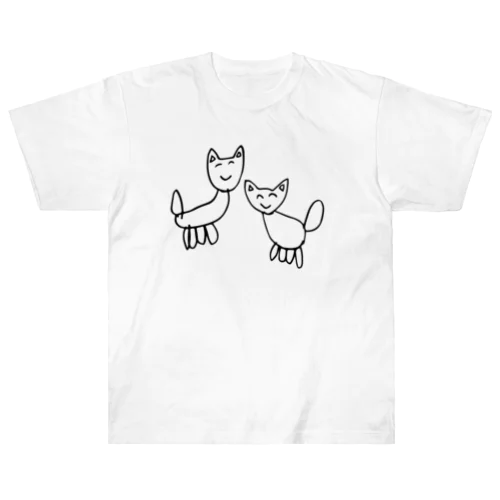 なかよしねこたち Heavyweight T-Shirt