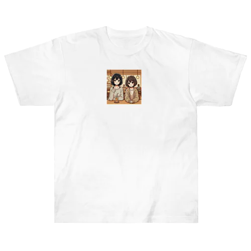 芷蘭藍花（Tsí-lân Lâm-hue） Heavyweight T-Shirt