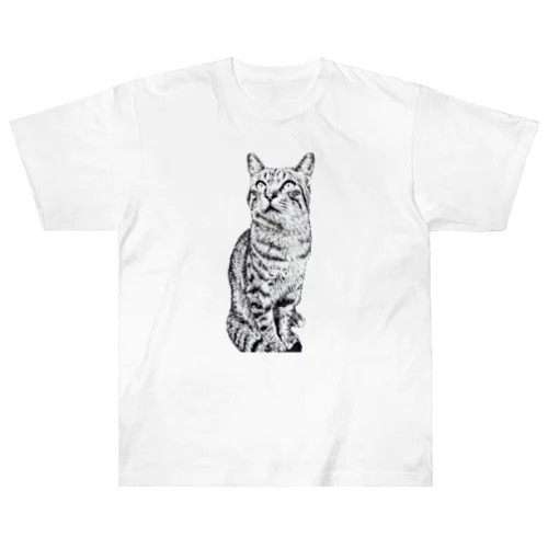トラ猫トラ君 ヘビーウェイトTシャツ