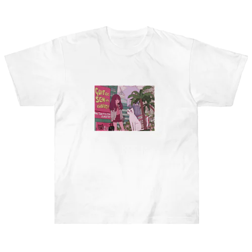サイバー・デイドリーム Heavyweight T-Shirt