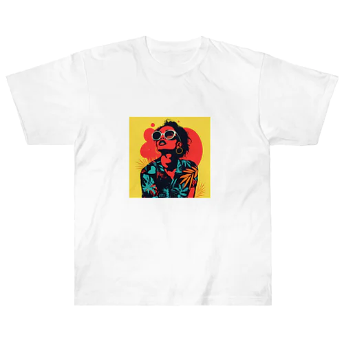 グラフィックアートラスタカラー Heavyweight T-Shirt