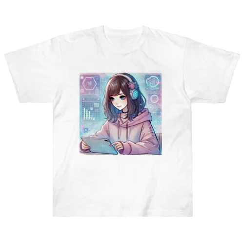 バーチャルガール Heavyweight T-Shirt