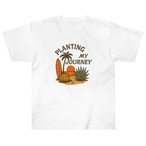 PLANTING MY JOURNEY - Sunset Coast Heavyweight T-Shirt