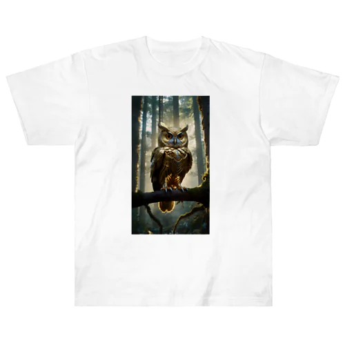 幸福なふくろう Heavyweight T-Shirt