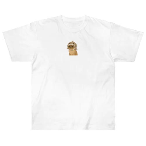 サメ帽かぶった猫 Heavyweight T-Shirt