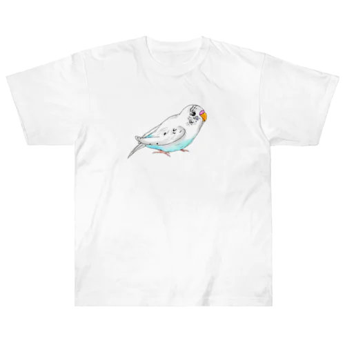 セキセイインコのピーコちゃん ヘビーウェイトTシャツ