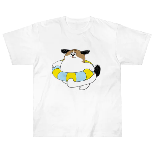 もじゃまるうきわ Heavyweight T-Shirt