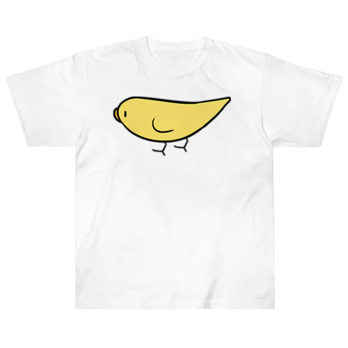 とことこセキセイインコルチノーちゃん【まめるりはことり】 Heavyweight T-Shirt