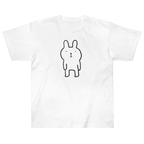 ふつウサ直立 ヘビーウェイトTシャツ