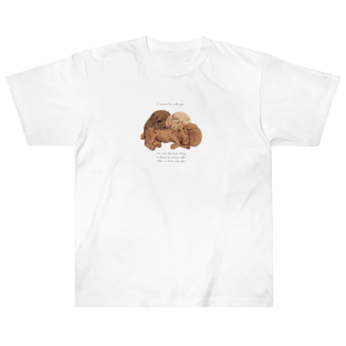 🐩puppy toypoodle ヘビーウェイトTシャツ