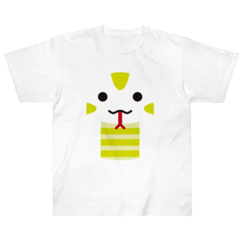 干支アップ-巳-animal up-アニマルアップ- Heavyweight T-Shirt