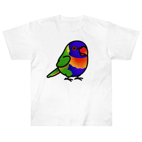 Chubby Bird　ゴシキセイガイインコ Heavyweight T-Shirt