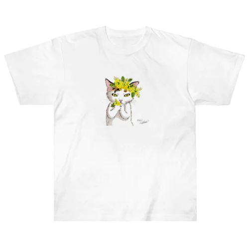 ミモザとびわちゃん Heavyweight T-Shirt