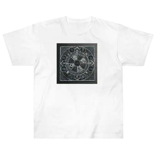 ムシズミ魔法円マスク Heavyweight T-Shirt