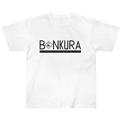 BONKURA TYPO BLK ヘビーウェイトTシャツ