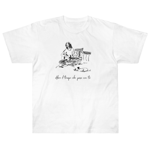君との時間が愛しい Heavyweight T-Shirt