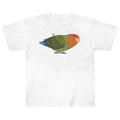 おすましコザクラインコ　きなこちゃん【まめるりはことり】 Heavyweight T-Shirt