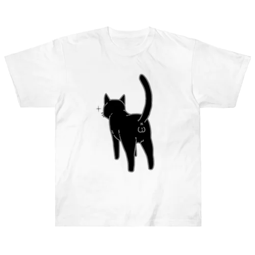 ねこけつω（黒猫） Heavyweight T-Shirt