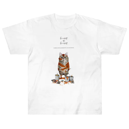 トラになりたいネコ ヘビーウェイトTシャツ