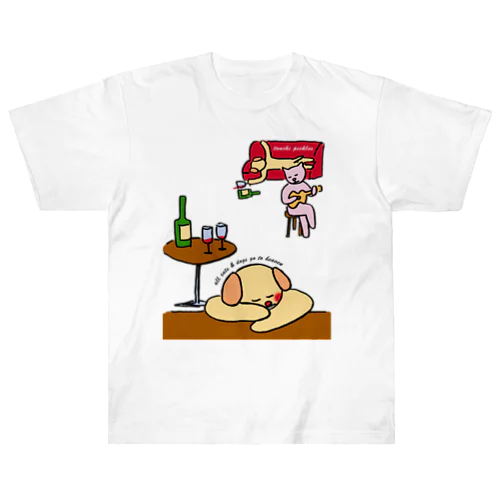 飲んだくれ Heavyweight T-Shirt