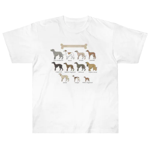 Sighthound Friends(淡色推奨) Heavyweight T-Shirt