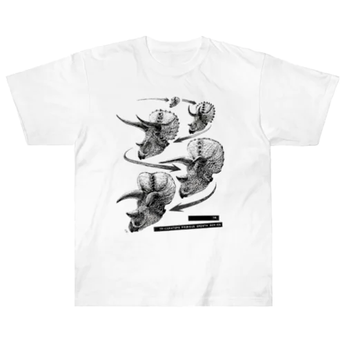 Triceratops prorsus growth series ヘビーウェイトTシャツ