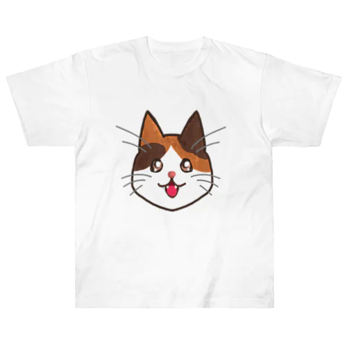 三毛猫ちゃん ヘビーウェイトTシャツ