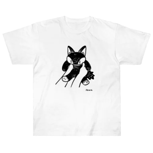 抱き上げられしねこちゃん Heavyweight T-Shirt