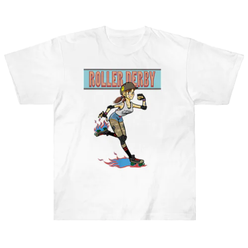 "ROLLER DERBY" Heavyweight T-Shirt