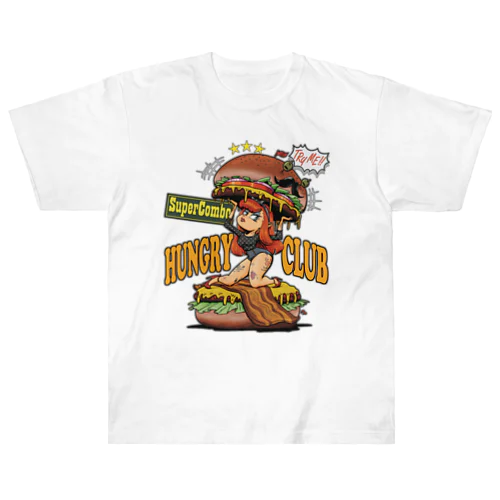 "HUNGRY CLUB" ヘビーウェイトTシャツ