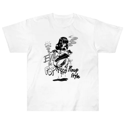 “evil & pop" #1 Heavyweight T-Shirt